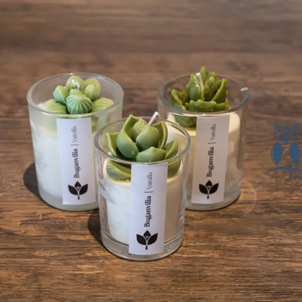 Velas decorativas de cera de soja