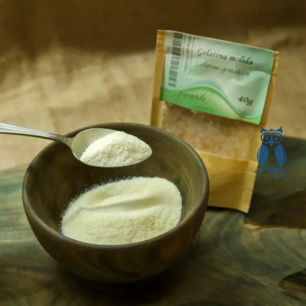 Gelatina molida orgánica