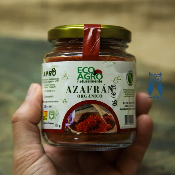 Azafrán orgánico en polvo