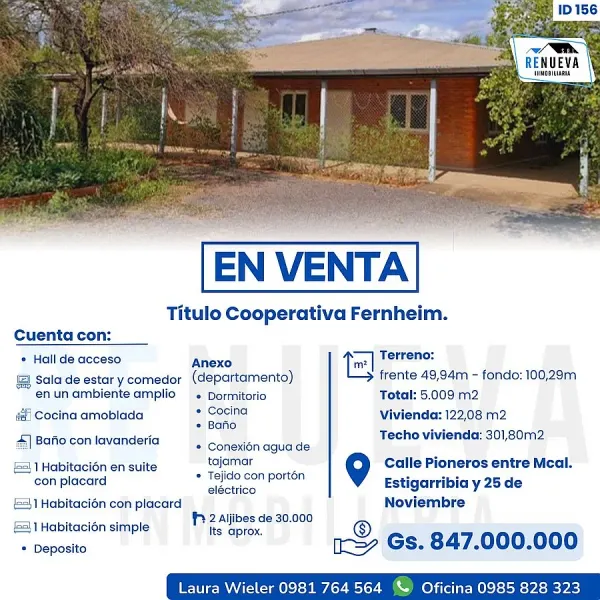 En venta casa familiar con apartamento