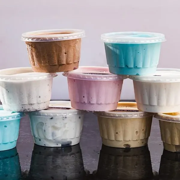 Helado de diferentes sabores