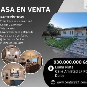 Coqueta casa en venta - Loma Plata