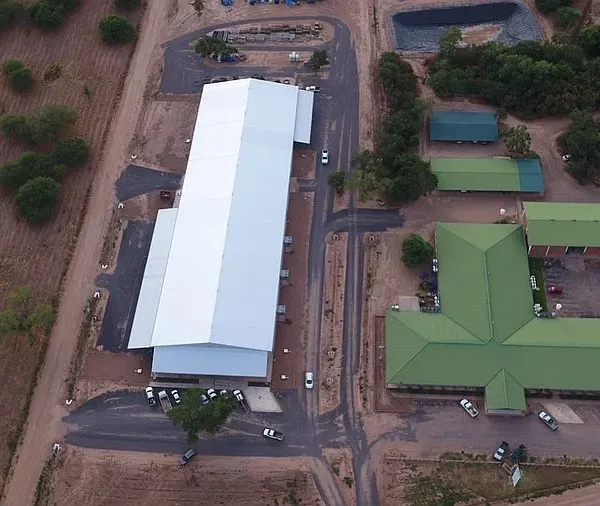 Filmación con drone en el chaco