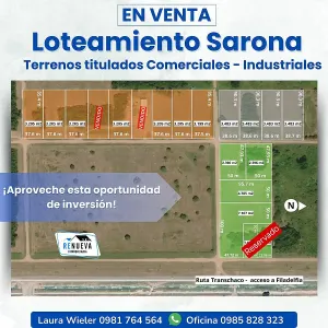 Terrenos comerciales e industriales en venta