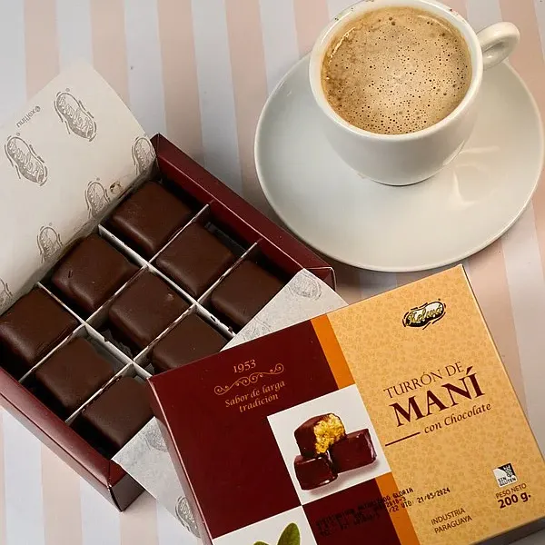 Turrón de maní con chocolate 200g
