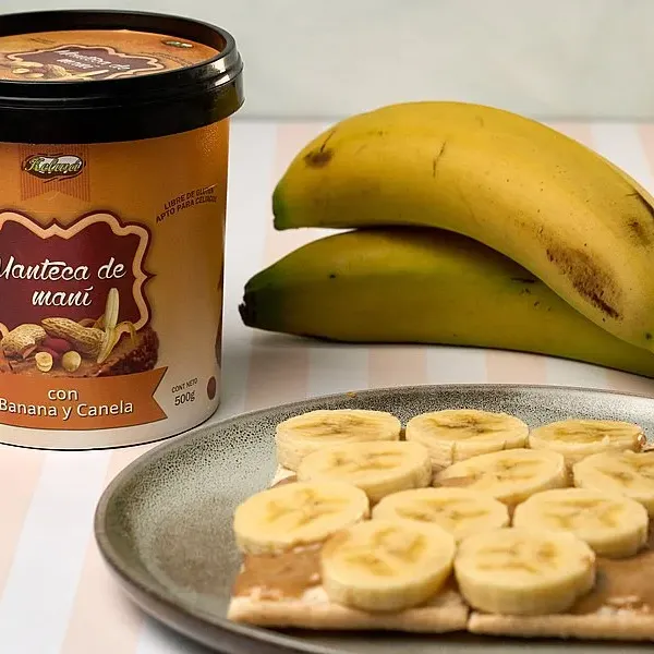 Manteca de maní con Banana y Canela 500g