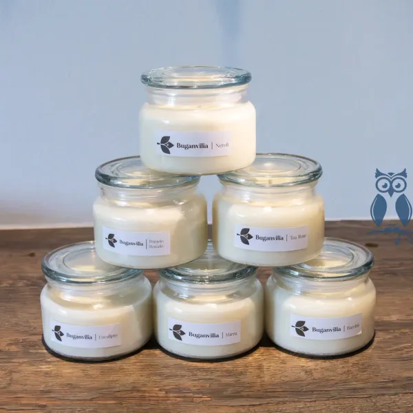 Velas decorativas de cera de soja