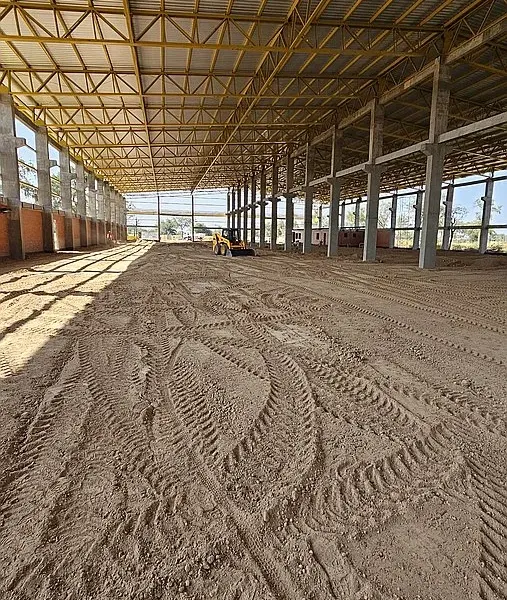 Recarga de patio y cimiento