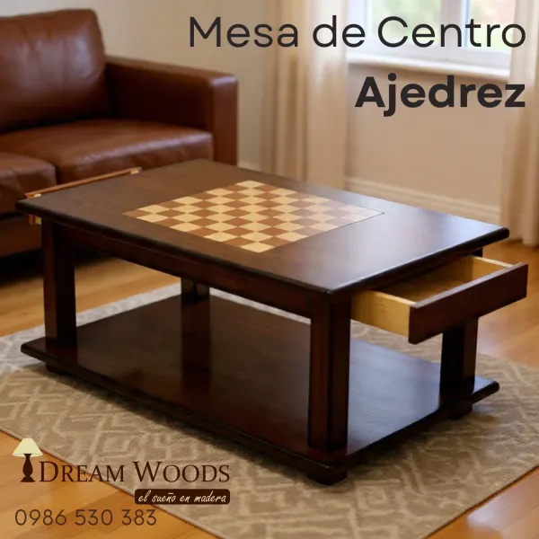 Mesa de Centro Ajedrez "Chaco"