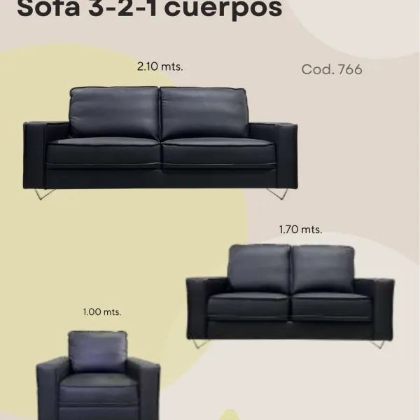 Juego de Sofa Coufa Cod 766 (3-2-1 cuerpos)
