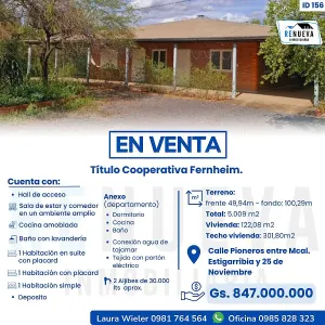 En venta casa familiar con apartamento