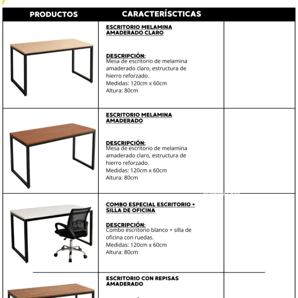 Escritorios rústicos