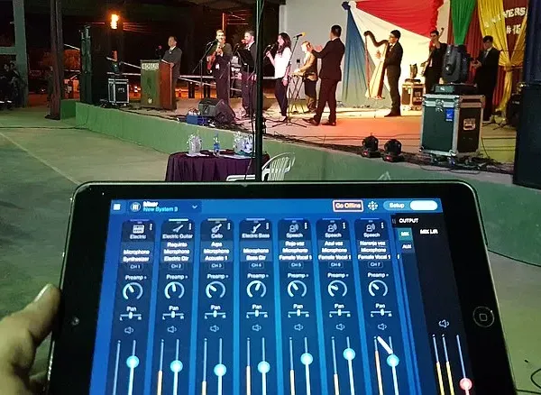 Servicio de sonido y luz para eventos