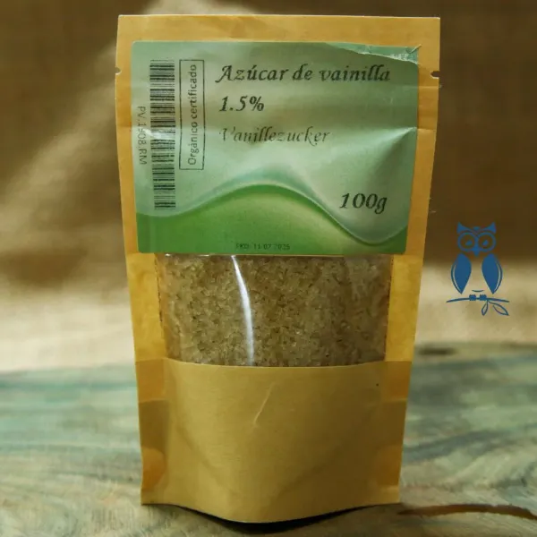 Azúcar de vainilla 1,5 % orgánico