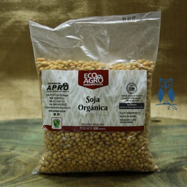 Soja orgánica tostada