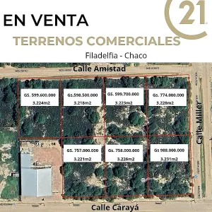 Terrenos comerciales en venta en la ciudad de Filadelfia