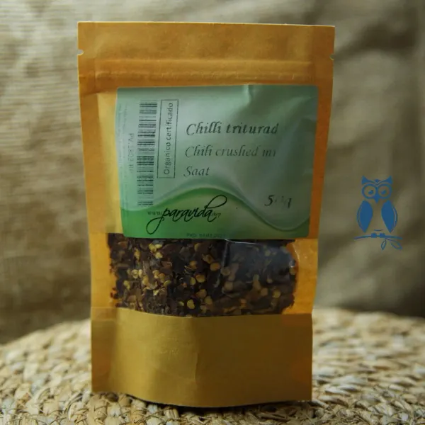 Chilli triturado orgánico