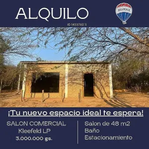 Alquilo Local Comercial en Loma Plata