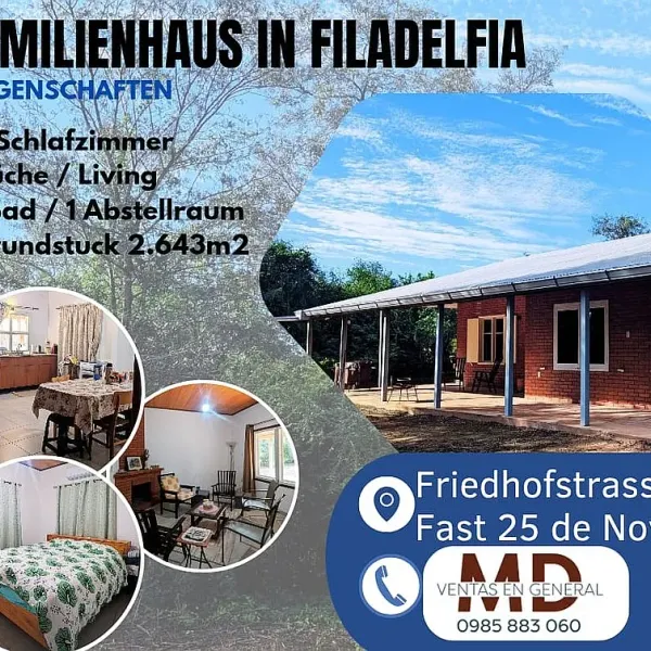 Verkaufe Familienhaus in Filadelfia