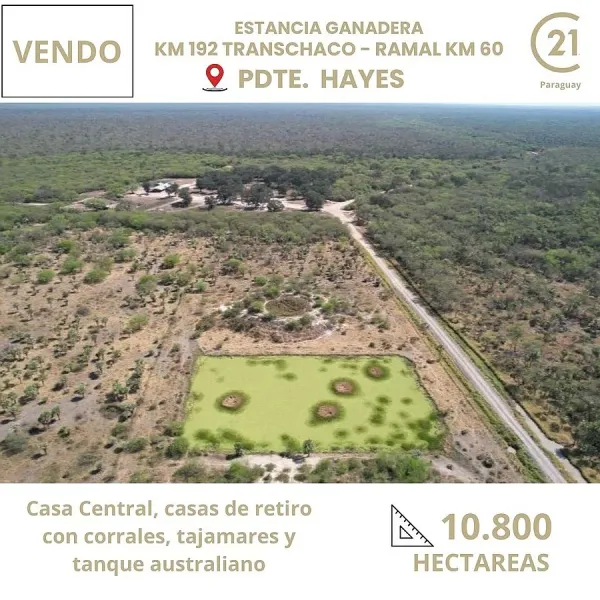Estancia formada en venta - Chaco